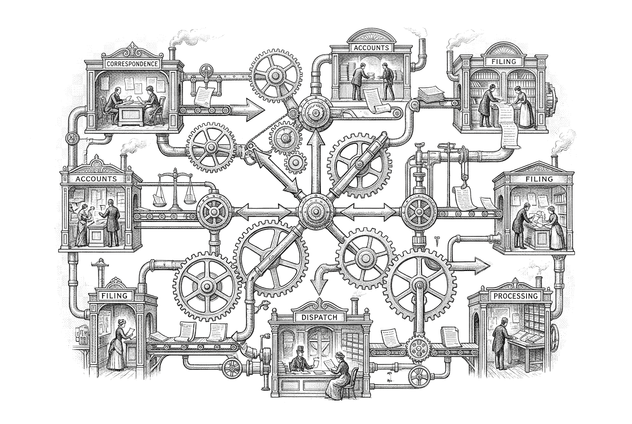 Business Automation workflow illustration