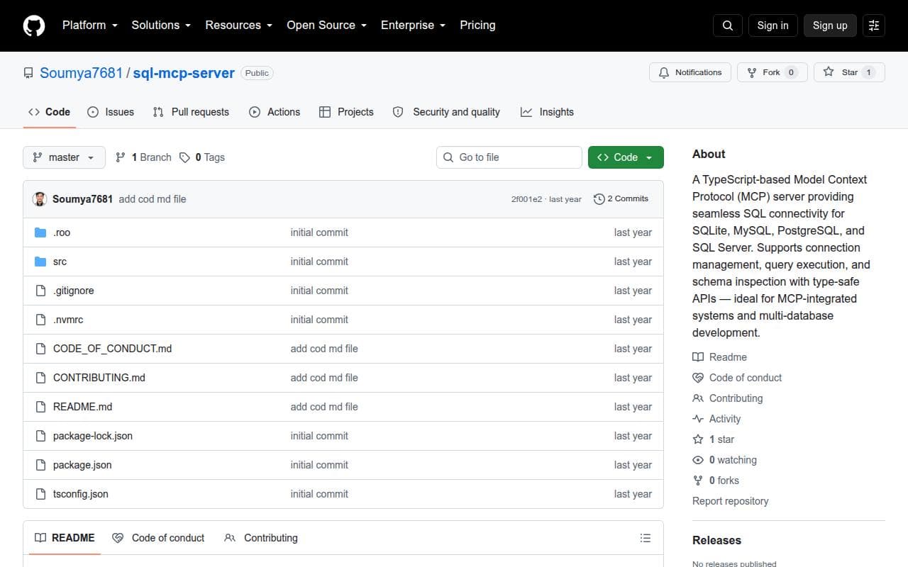 SQL MCP Server homepage